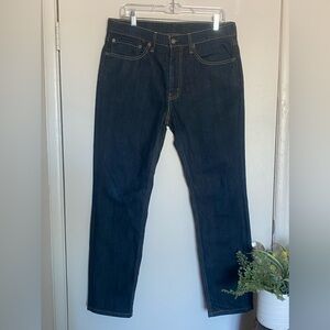 Levi's Indigo Denim Jeans with‎ Cream Pocket men size w34 l 30
